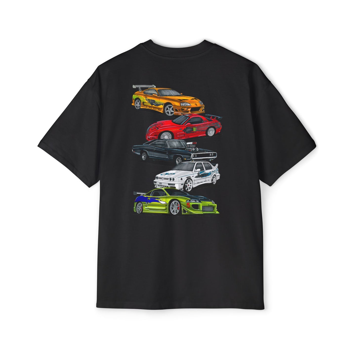 Men's Heavy Oversized Graphic Fast and Furious Tee