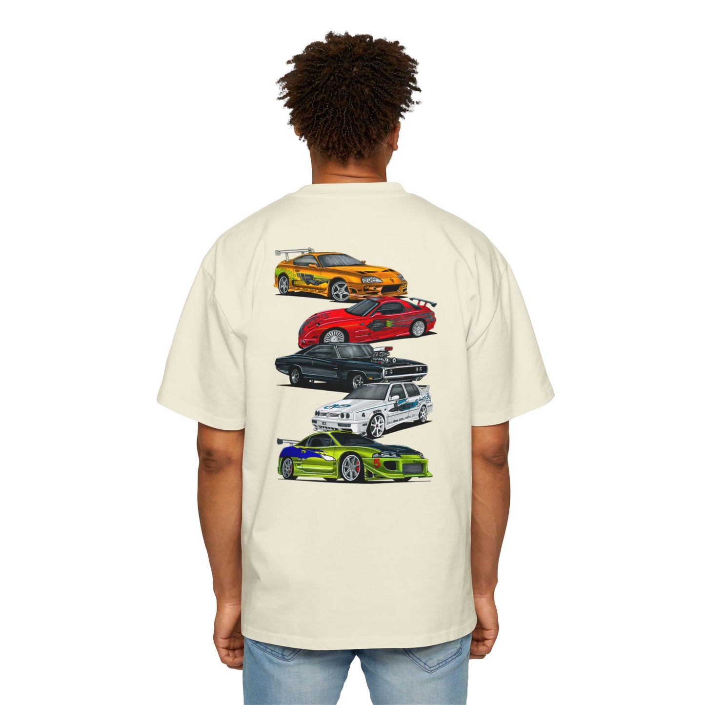 Men's Heavy Oversized Graphic Fast and Furious Tee