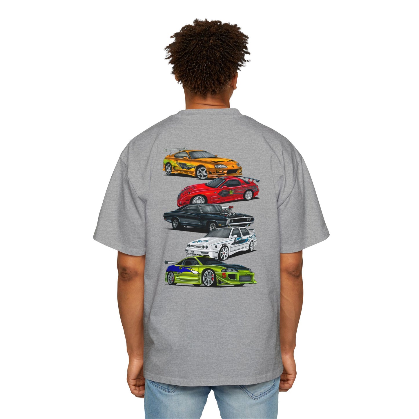 Men's Heavy Oversized Graphic Fast and Furious Tee