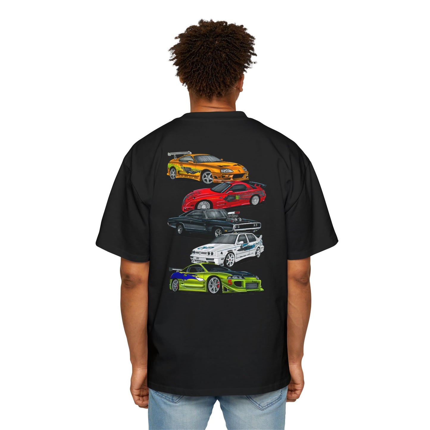 Men's Heavy Oversized Graphic Fast and Furious Tee