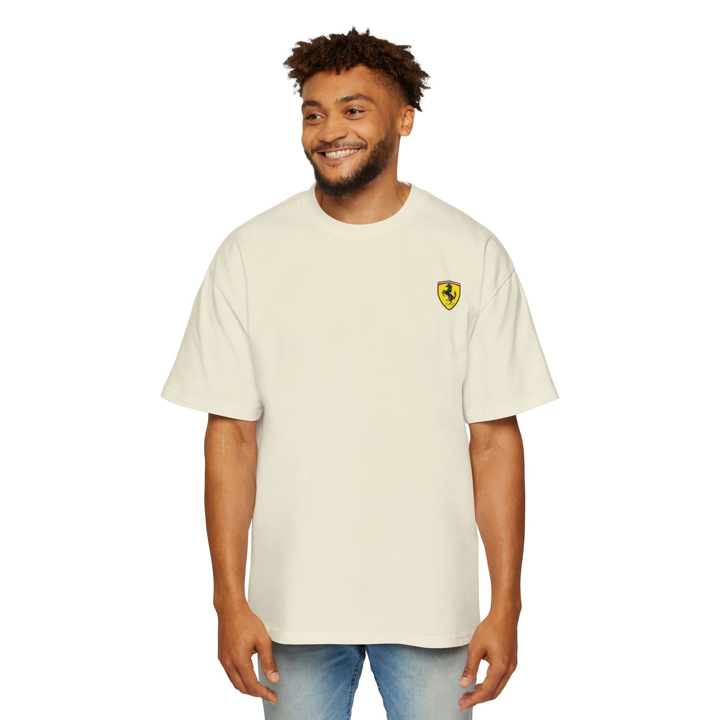 Men's Heavy Oversized Graphic Ferrari Tee