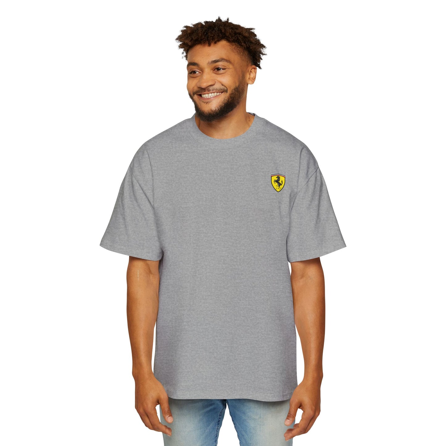 Men's Heavy Oversized Graphic Ferrari Tee