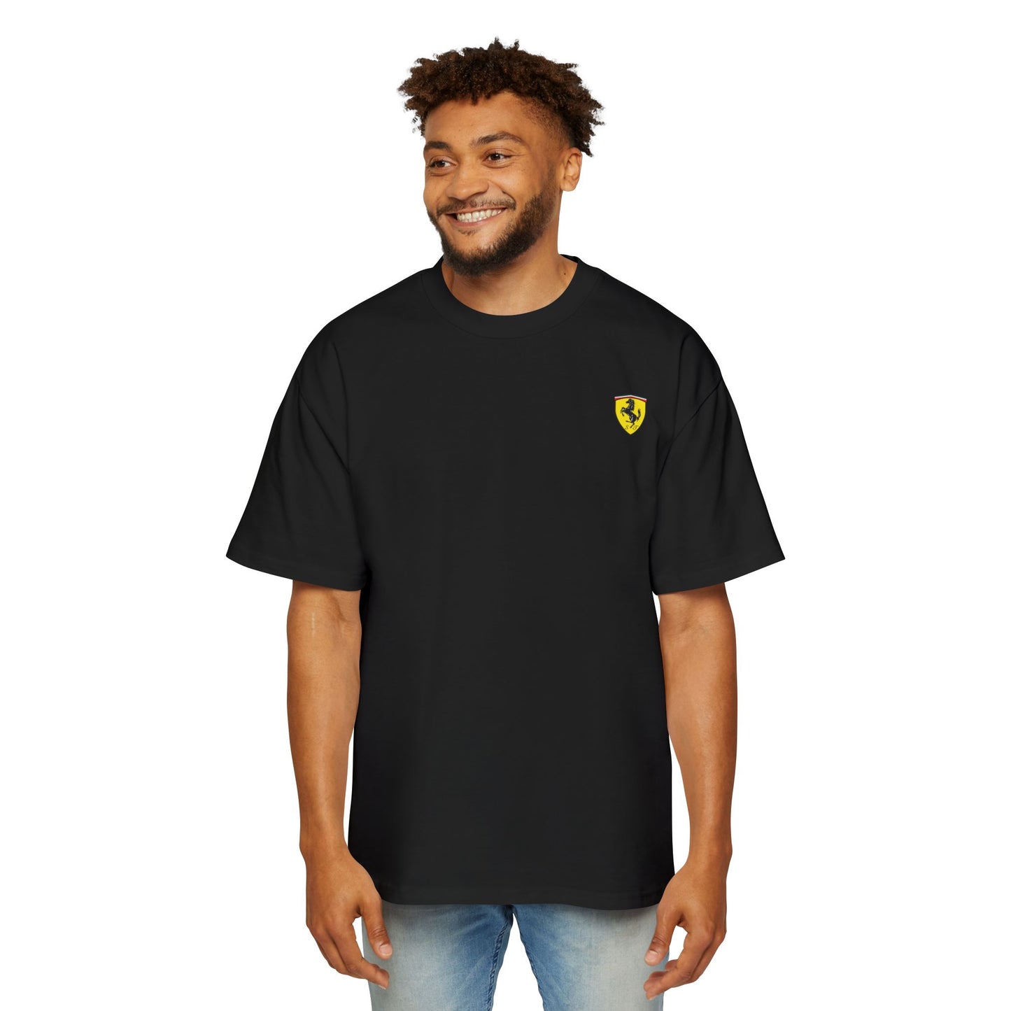 Men's Heavy Oversized Graphic Ferrari Tee