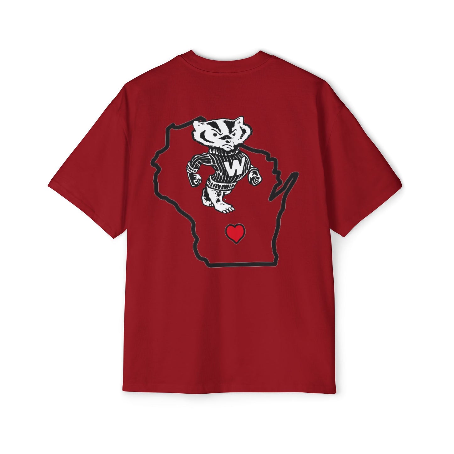 Men's Heavy Oversized Graphic UW Madison Tee