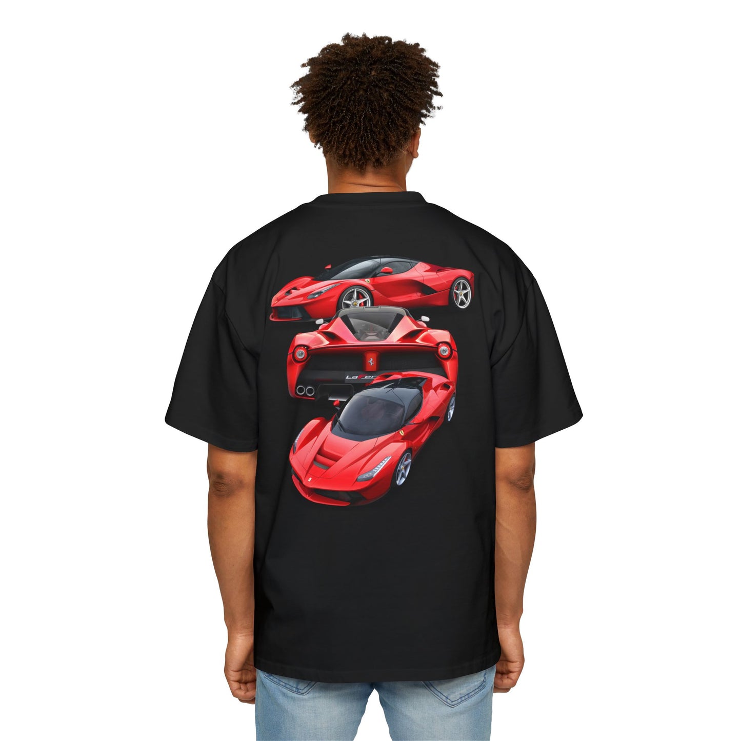 Men's Heavy Oversized Graphic Ferrari Tee