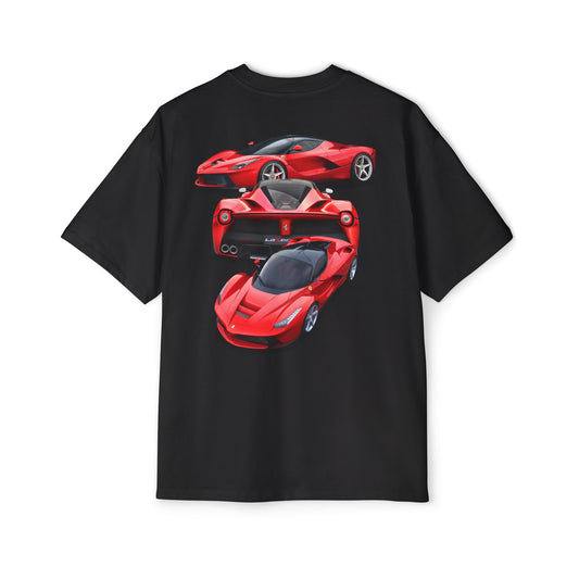 Men's Heavy Oversized Graphic Ferrari Tee